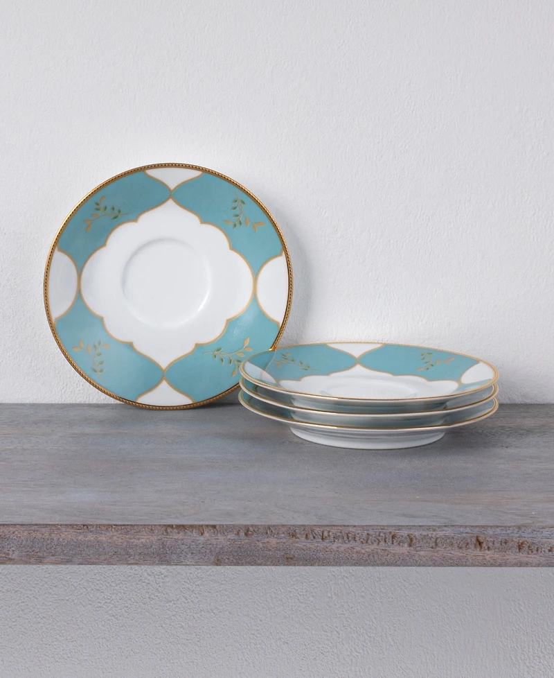Noritake Lodi's Morning 6" Saucers, Set of 4