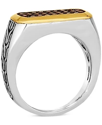 Le Vian Men's Chocolate Quartz Cluster Ring (1/2 ct. t.w.) in 14k Gold & Sterling Silver