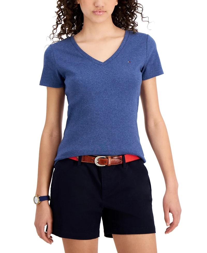 Tommy Hilfiger Women's V-Neck T-Shirt, Created for Macy's