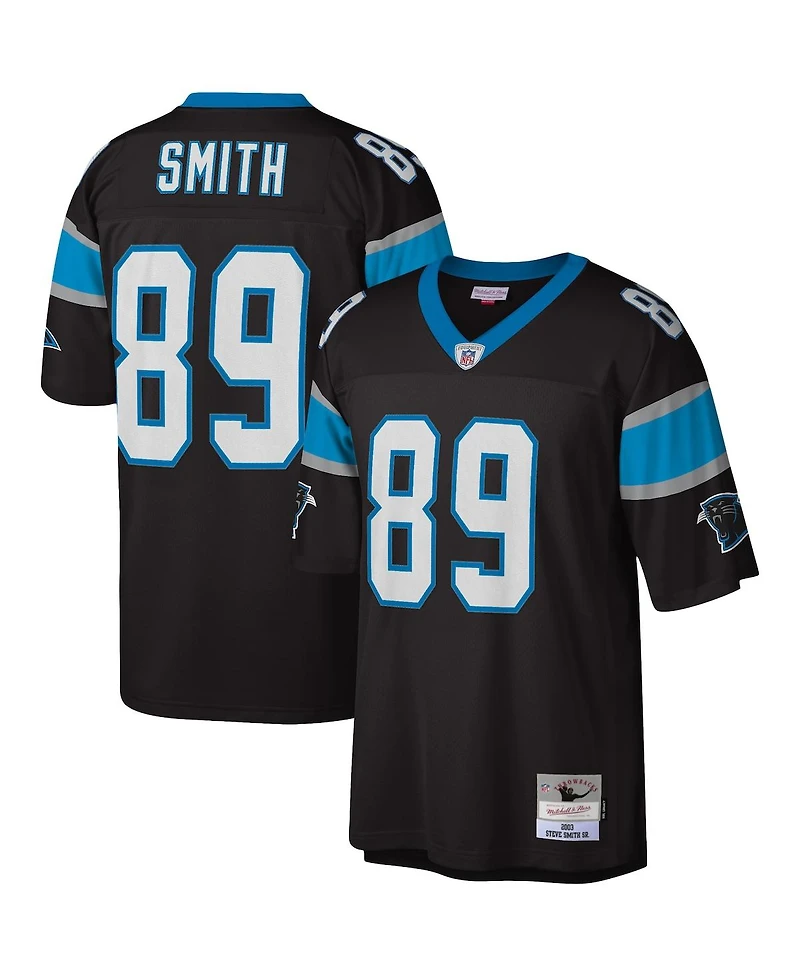 Men's Mitchell & Ness Steve Smith Black Carolina Panthers 2003 Legacy Replica Jersey