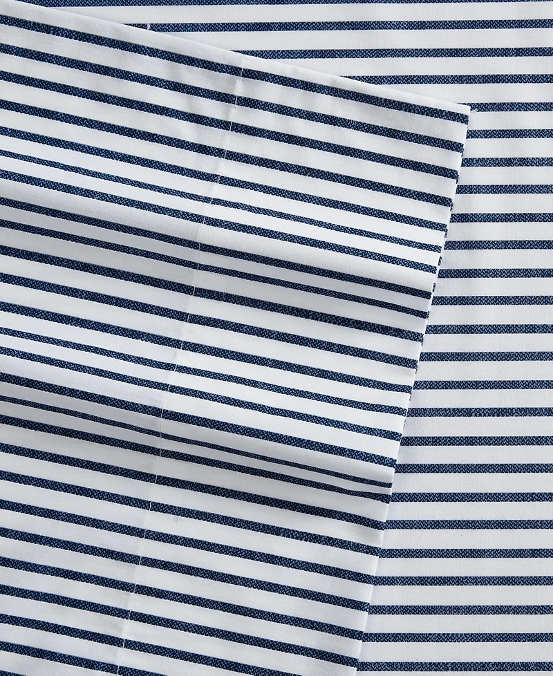 Nautica Harmead Cotton Percale -Piece Sheet Set