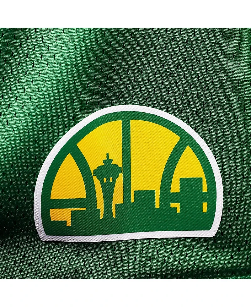 Men's Mitchell & Ness Kelly Green Seattle SuperSonics Big and Tall Hardwood Classics Team Swingman Shorts
