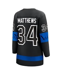 Women's Fanatics Auston Matthews Black Toronto Maple Leafs Alternate Premier Breakaway Reversible Player Jersey