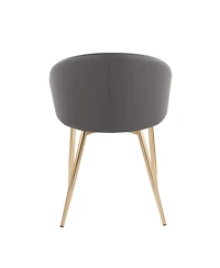 Lumisource Claire Contemporary Glam Chair Leather
