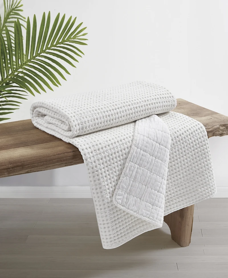 Levtex Mills Waffle Stitched Quilted Throw, 60" x 50"