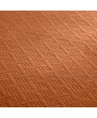 Superior 100% Cotton Basketweave Matelasse All-Season -piece Coverlet Set