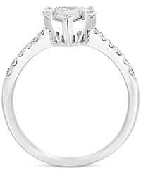 Effy Diamond Pear Shaped Cluster Engagement Ring (1-1/5 ct. t.w.) in 14k White Gold