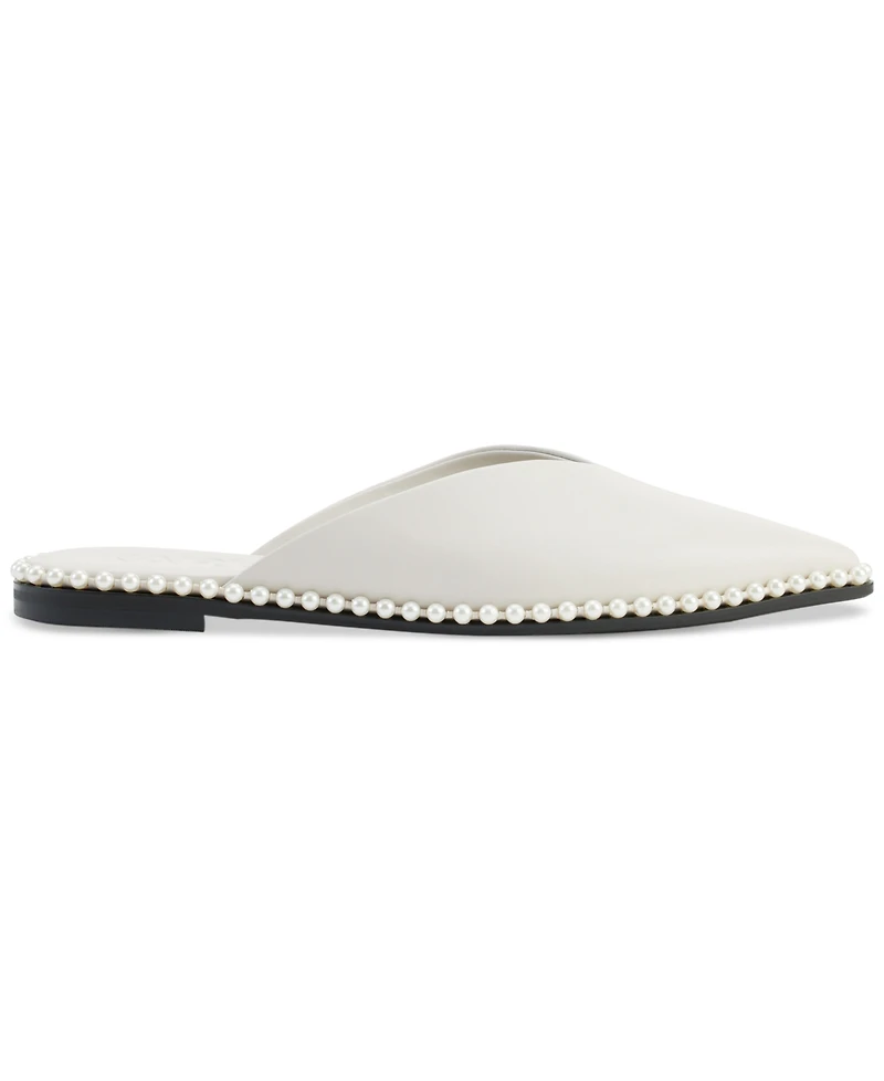Karl Lagerfeld Paris Women's Vyra Studded Mule Flats