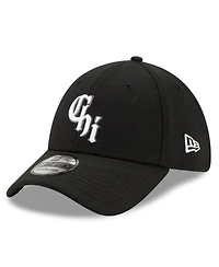 Men's New Era Black Chicago White Sox City Connect 39THIRTY Flex Hat