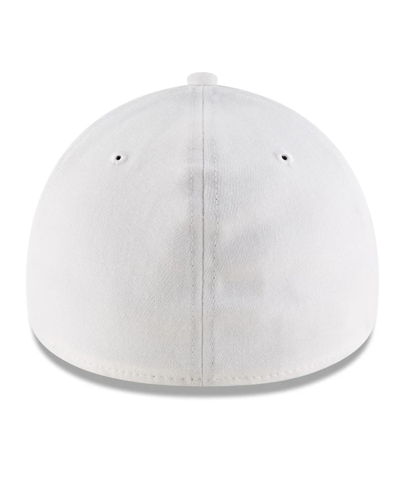 Men's New Era White Phoenix Suns 2022 Nba Playoffs Bubble Letter 39THIRTY Flex Hat