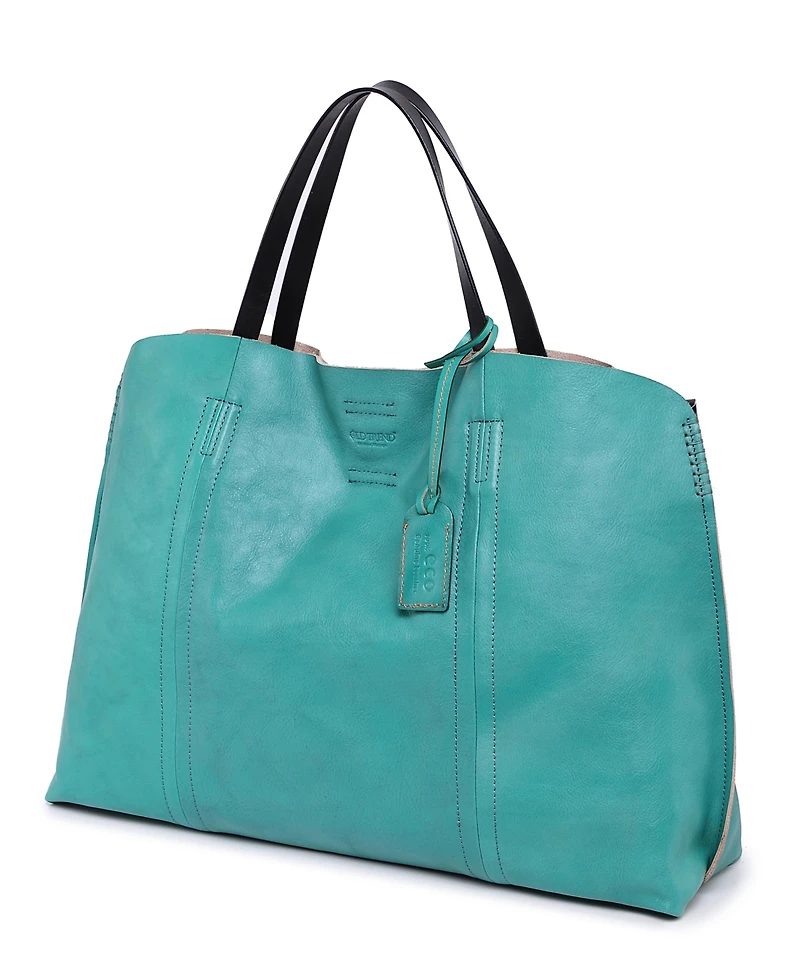 Old Trend Women's Genuine Leather Forest Island Tote Bag
