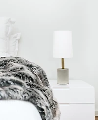 Lalia Home Brass Concrete Table Lamp