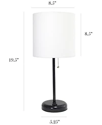 LimeLights Stick Lamp with Charging Outlet