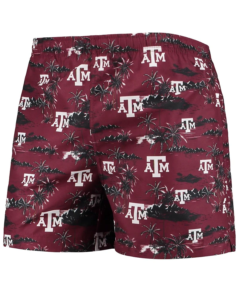 Men's Foco Maroon Texas A&M Aggies Island Palm Swim Trunks