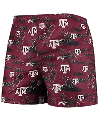 Men's Foco Maroon Texas A&M Aggies Island Palm Swim Trunks