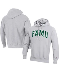 Men's Champion Gray Florida A&M Rattlers Tall Arch Pullover Hoodie