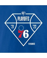 Men's Fanatics Royal Philadelphia 76ers 2022 Nba Playoffs Diamond Tip Off T-shirt