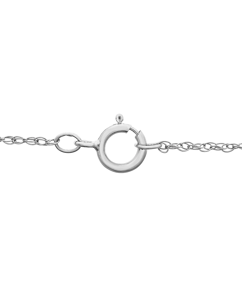 Wrapped Diamond Star of David 18" Pendant Necklace (1/10 ct. t.w.) in 10k White or Yellow Gold, Created for Macy's
