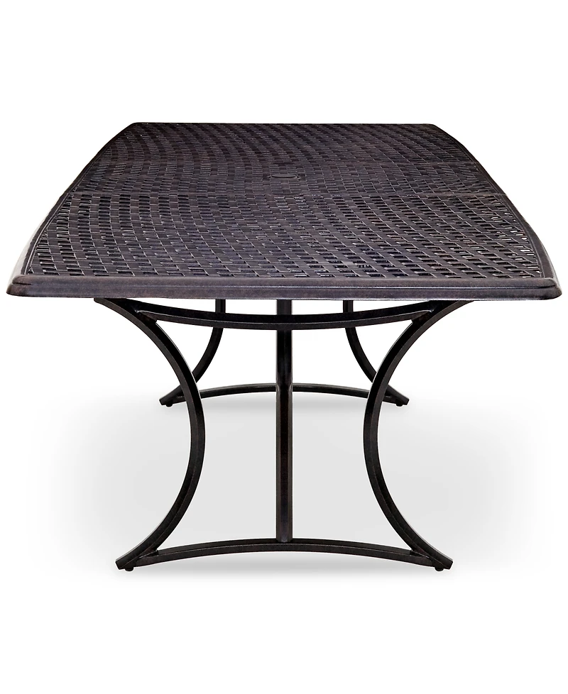 Wythburn Mix and Match 110"x 42" Cast Aluminum Outdoor Extension Dining Table, Created for Macy's