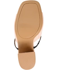 Journee Collection Women's Heiddy Block Heel Sandals