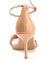 Journee Collection Women's Mabella Braided Chain Sandals
