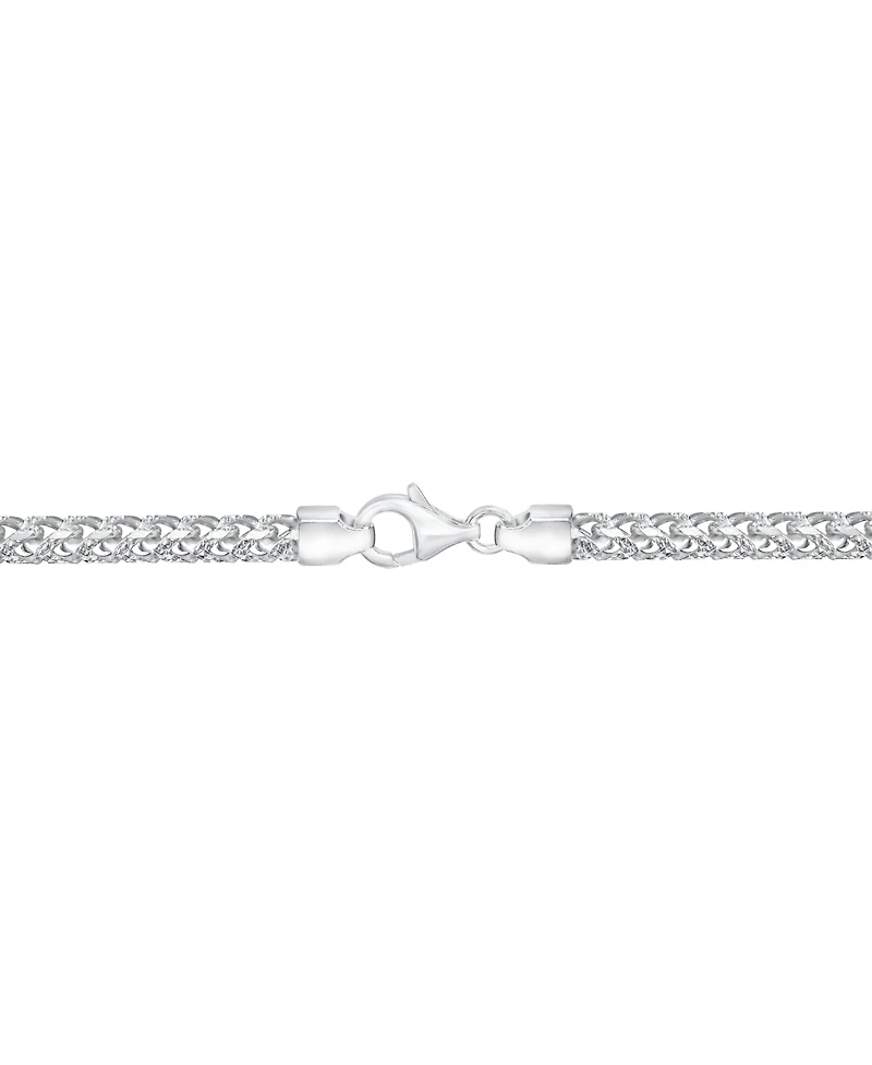24" Two-Tone Franco Chain Necklace 14k Gold-Plated & Sterling Silver (Also Silver)
