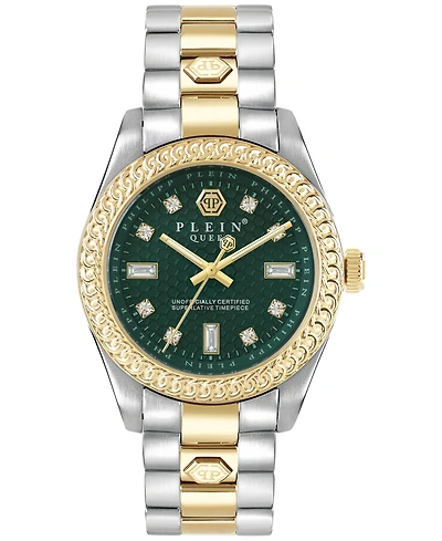 Philipp Plein Women's Queen Green & Two-Tone Stainless Steel Bracelet Watch 36mm