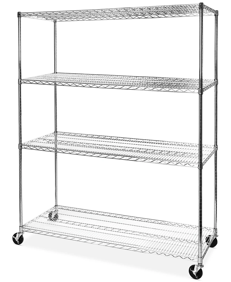 Seville Classics Mega Rack 4-Tier Nsf Steel Wire Shelving
