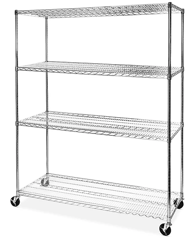 Seville Classics Mega Rack 4-Tier Nsf Steel Wire Shelving