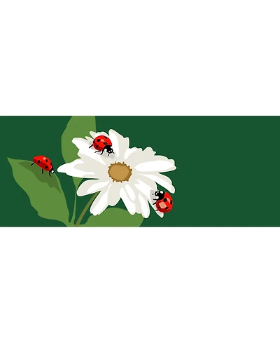 Liora Manne' Frontporch Ladybugs 2' x 5' Runner Outdoor Area Rug
