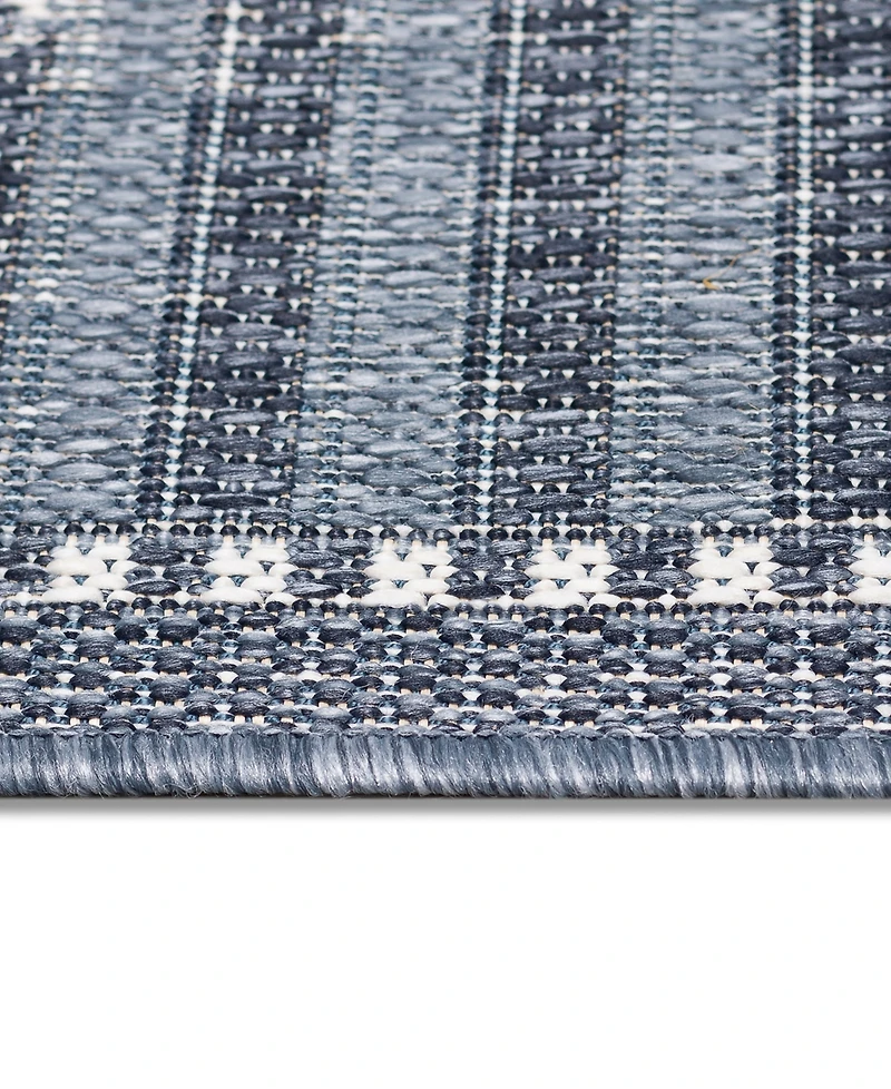 Liora Manne' Malibu Checker Diamond 3'3" x 4'11" Outdoor Area Rug