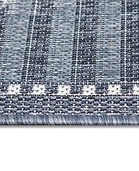 Liora Manne' Malibu Checker Diamond 3'3" x 4'11" Outdoor Area Rug
