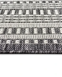 Liora Manne' Malibu Etched Border 3'3" x 4'11" Outdoor Area Rug