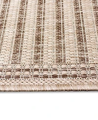 Liora Manne' Malibu Simple Border 7'10" x Square Outdoor Area Rug
