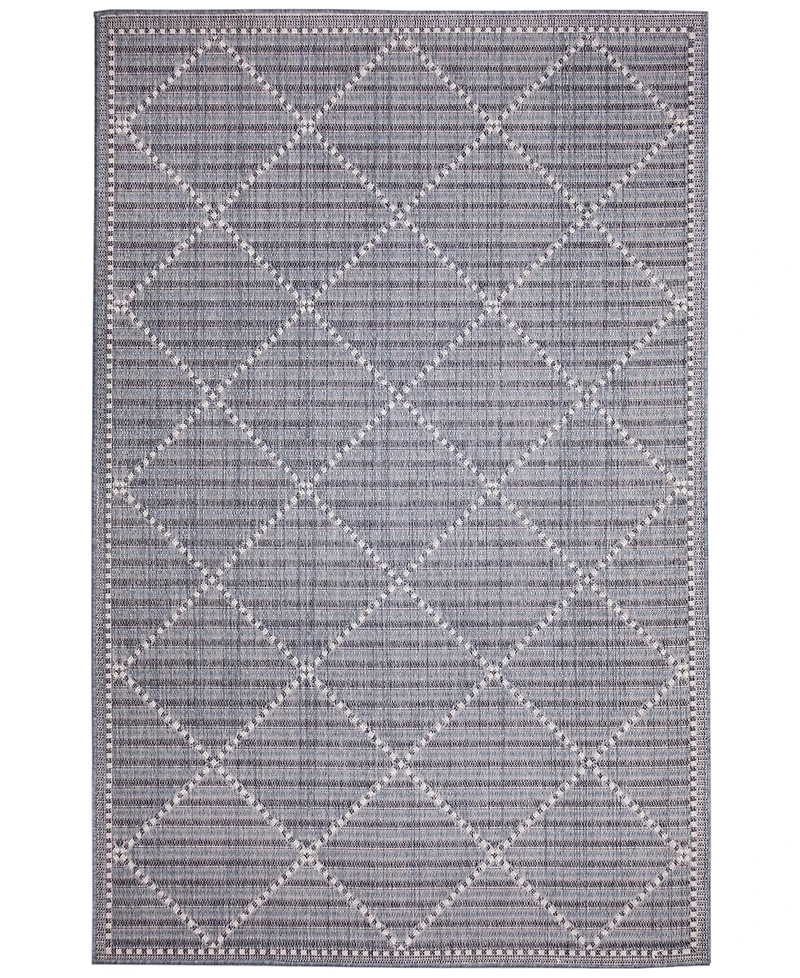 Liora Manne' Malibu Checker Diamond 3'3" x 4'11" Outdoor Area Rug