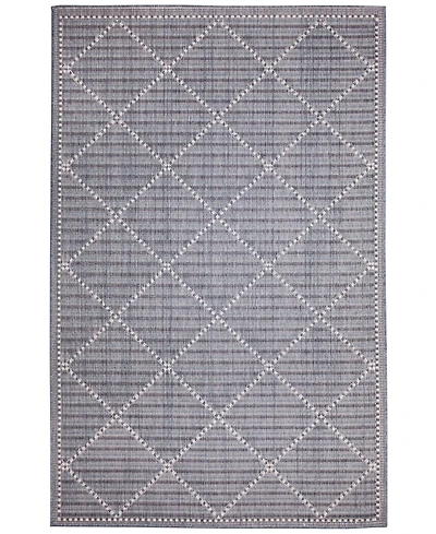 Liora Manne' Malibu Checker Diamond 3'3" x 4'11" Outdoor Area Rug