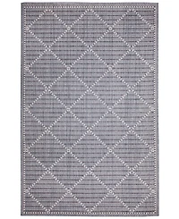 Liora Manne' Malibu Checker Diamond 3'3" x 4'11" Outdoor Area Rug
