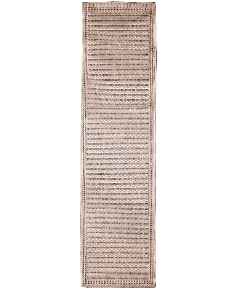 Liora Manne' Malibu Simple Border 1'11" x 7'6" Runner Outdoor Area Rug