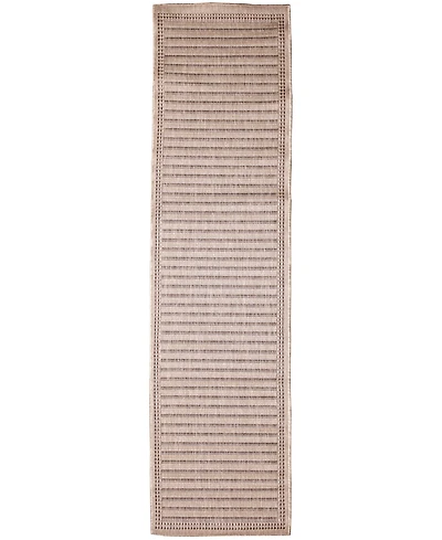 Liora Manne' Malibu Simple Border 1'11" x 7'6" Runner Outdoor Area Rug