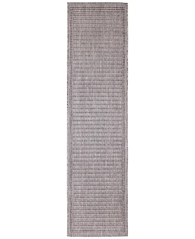 Liora Manne' Malibu Simple Border 1'11" x 7'6" Runner Outdoor Area Rug