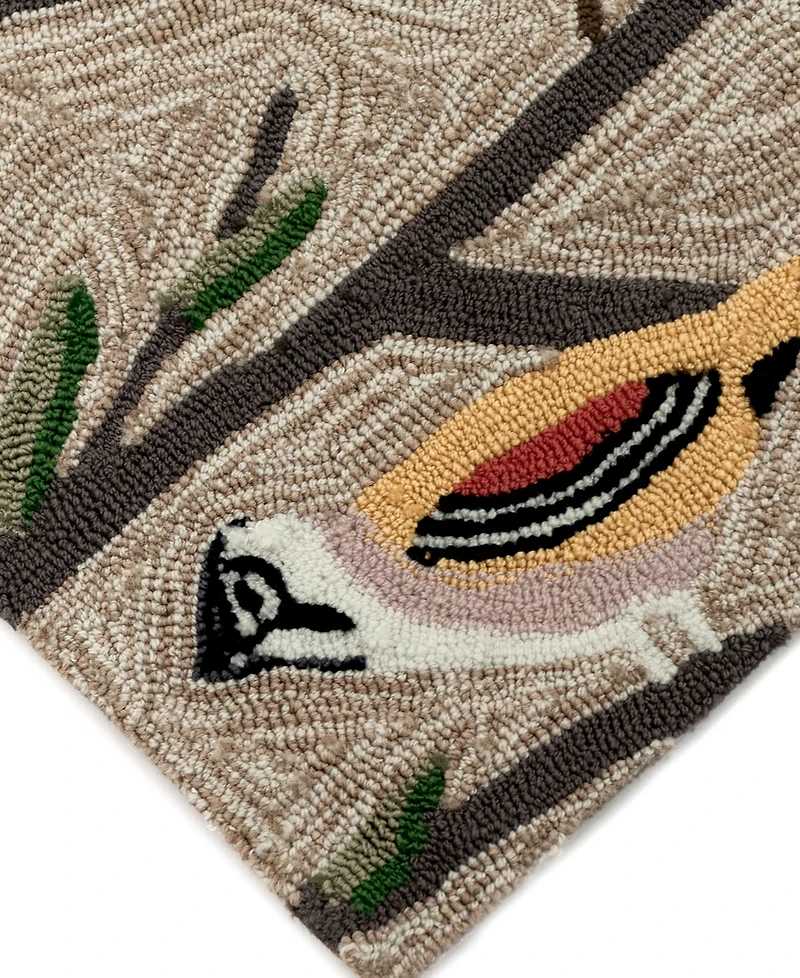 Liora Manne' Frontporch Birds 5' x 7'6" Outdoor Area Rug