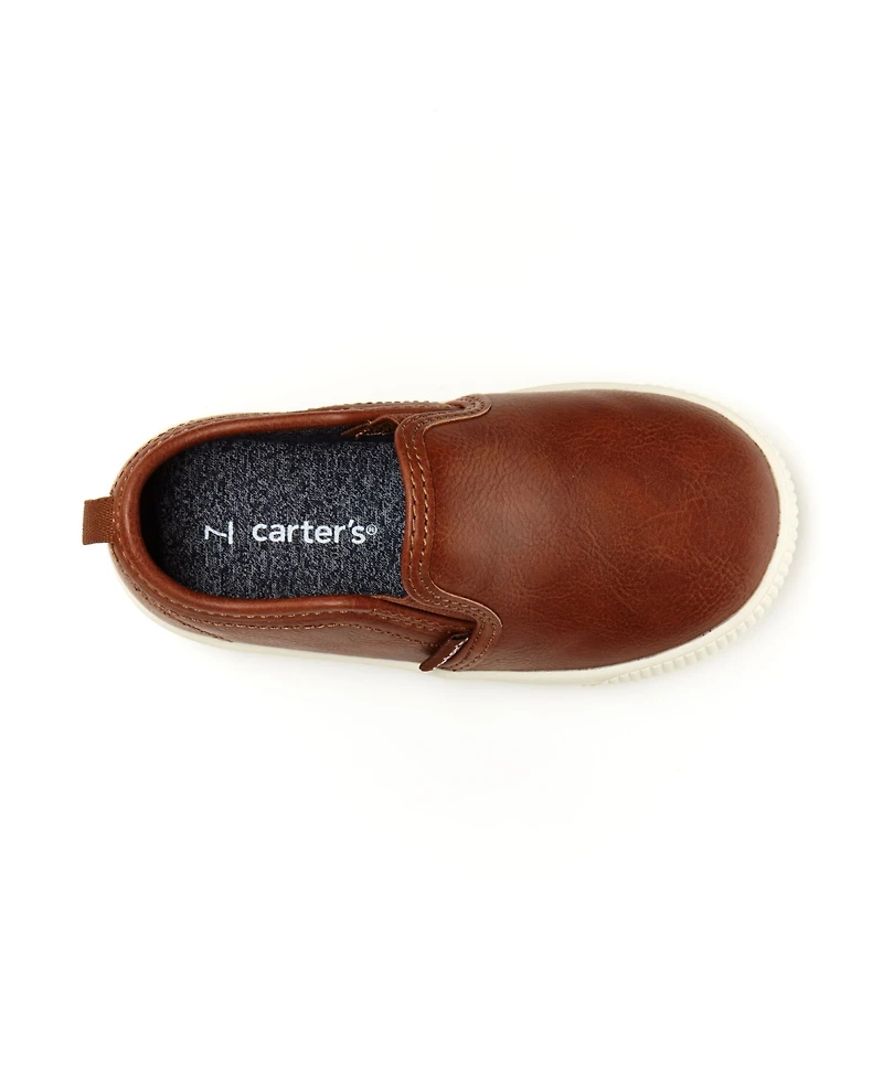Carter's Toddler Boys Faux Leather Ricky Casual Slip On Shoes