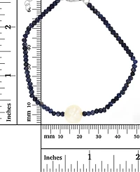 Rondelle and Freshwater Pearl Beaded Anklet in Sterling Silver
