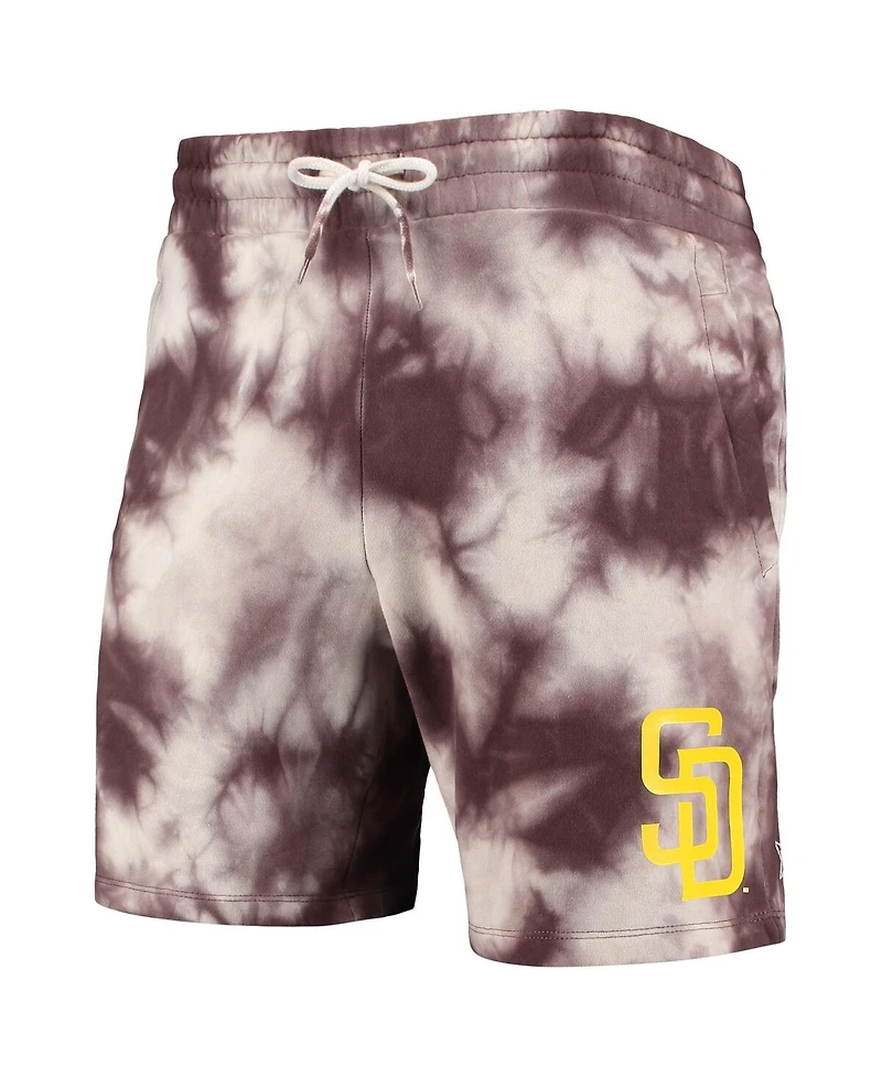Men's New Era Brown San Diego Padres Team Dye Shorts
