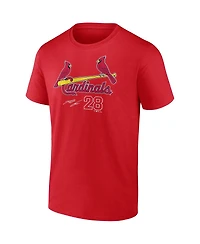 Men's Fanatics Nolan Arenado Red St. Louis Cardinals Player Name and Number T-shirt