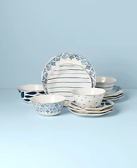 Lenox Blue Bay 12 Pc. Dinnerware Set, Service for 4