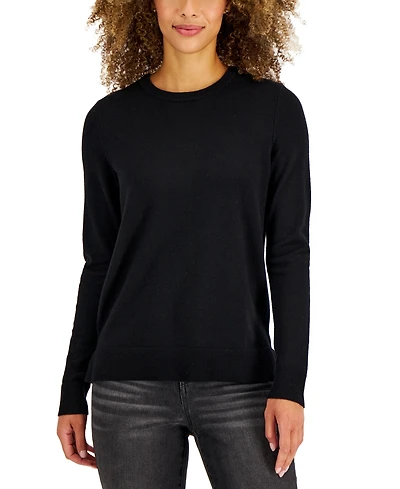 Style & Co Petite Crew-Neck Sweater, Created for Macy's