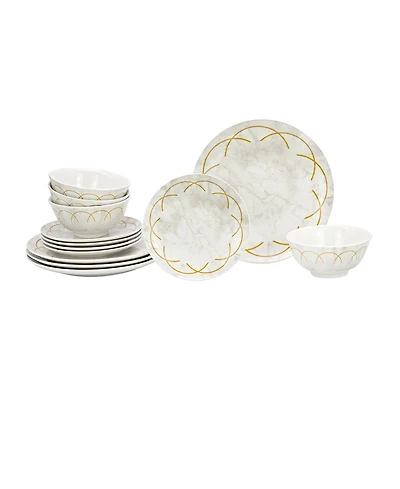 Godinger Rotolo 12 Pc. Dinnerware Set, Service for 4