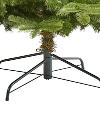 Layered Washington Spruce Artificial Christmas Tree with Bendable Branches, 90"