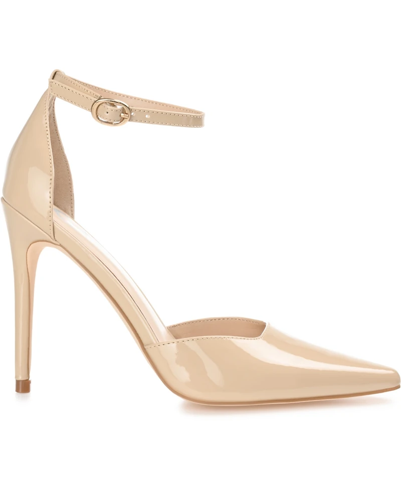 Journee Collection Women's Miriem Ankle Strap Stiletto Pumps